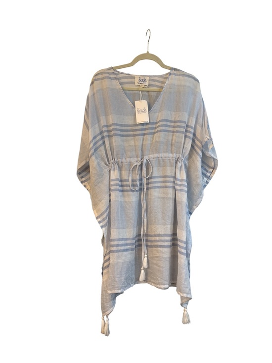 Other - Beach Coverup Kaftan in Light Blue & Cream